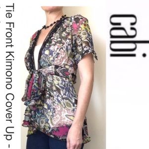 Beach coverup: Sheer, Small, bright multicolor!